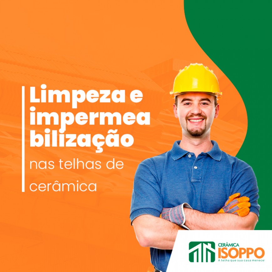 Limpeza e impermeabilização nas telhas de cerâmica